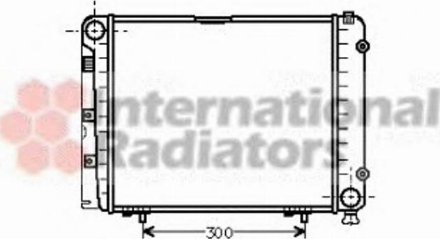 Van Wezel 30002095 - Радиатор, охлаждение двигателя autospares.lv