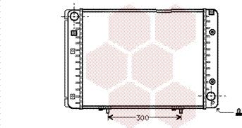 Van Wezel 30002100 - Радиатор, охлаждение двигателя autospares.lv