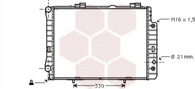 Van Wezel 30002190 - Радиатор, охлаждение двигателя autospares.lv