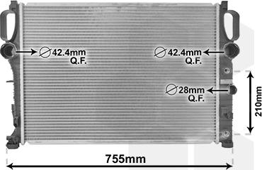 Van Wezel 30002341 - Радиатор, охлаждение двигателя autospares.lv