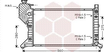 Van Wezel 30002343 - Радиатор, охлаждение двигателя autospares.lv