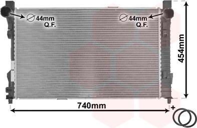 Van Wezel 30002338 - Радиатор, охлаждение двигателя autospares.lv