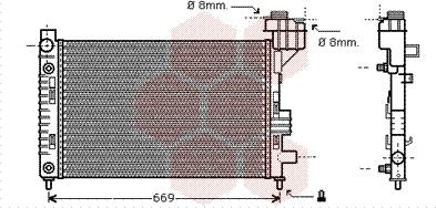 Van Wezel 30002248 - Радиатор, охлаждение двигателя autospares.lv