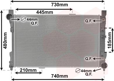 Van Wezel 30002286 - Радиатор, охлаждение двигателя autospares.lv