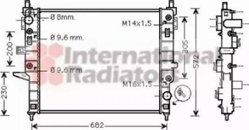 Van Wezel 30002332 - Радиатор, охлаждение двигателя autospares.lv