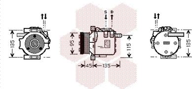 Van Wezel 3000K456 - Компрессор кондиционера autospares.lv