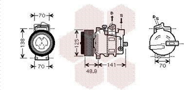 Van Wezel 3000K426 - Компрессор кондиционера autospares.lv