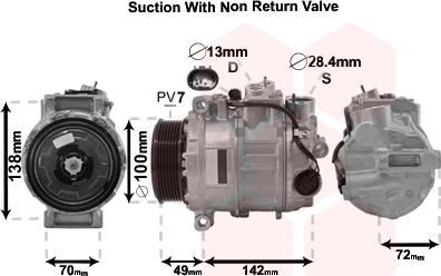 Van Wezel 3000K638 - Компрессор кондиционера autospares.lv