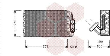 Van Wezel 3000V001 - Испаритель, кондиционер autospares.lv