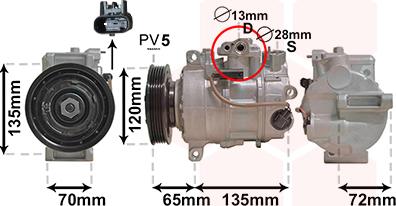 Van Wezel 3001K701 - Компрессор кондиционера autospares.lv