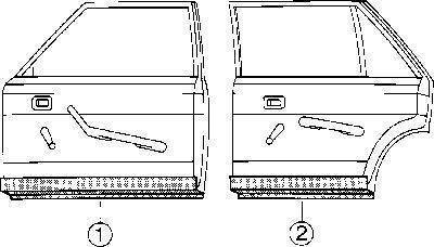 Van Wezel 30 03 75 - Обшивка двери autospares.lv