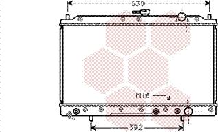 Van Wezel 32002044 - Радиатор, охлаждение двигателя autospares.lv