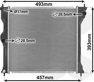 Van Wezel 32002243 - Радиатор, охлаждение двигателя autospares.lv