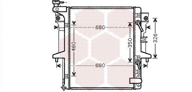 Van Wezel 32002205 - Радиатор, охлаждение двигателя autospares.lv