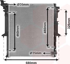 Van Wezel 32002203 - Радиатор, охлаждение двигателя autospares.lv