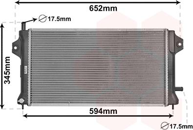 Van Wezel 32012701 - Радиатор, охлаждение двигателя autospares.lv