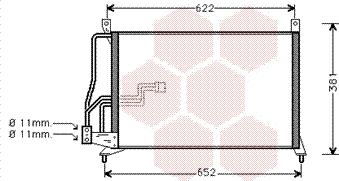 Van Wezel 37005231 - Конденсатор кондиционера autospares.lv