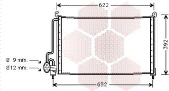 Van Wezel 37005229 - Конденсатор кондиционера autospares.lv