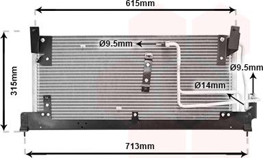 Van Wezel 37005224 - Конденсатор кондиционера autospares.lv