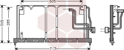 Van Wezel 37005225 - Конденсатор кондиционера autospares.lv