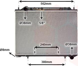 Van Wezel 37002441 - Радиатор, охлаждение двигателя autospares.lv