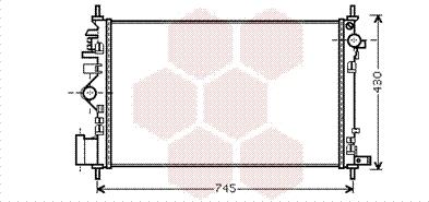 Van Wezel 37002471 - Радиатор, охлаждение двигателя autospares.lv