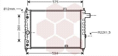 Van Wezel 37002051 - Радиатор, охлаждение двигателя autospares.lv