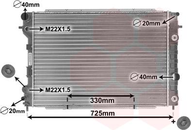 Van Wezel 37002199 - Радиатор, охлаждение двигателя autospares.lv