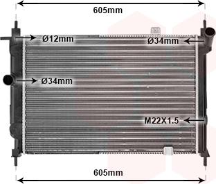 Van Wezel 37002191 - Радиатор, охлаждение двигателя autospares.lv