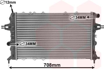 Van Wezel 37002293 - Радиатор, охлаждение двигателя autospares.lv