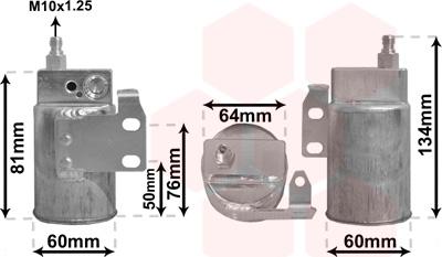 Van Wezel 3700D143 - Осушитель, кондиционер autospares.lv