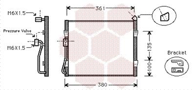 Van Wezel 25005089 - Конденсатор кондиционера autospares.lv