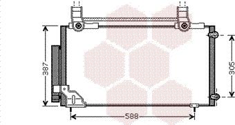 Van Wezel 25005186 - Конденсатор кондиционера autospares.lv