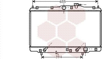 Van Wezel 25002094 - Радиатор, охлаждение двигателя autospares.lv