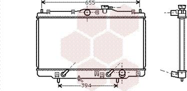 Van Wezel 25002071 - Радиатор, охлаждение двигателя autospares.lv