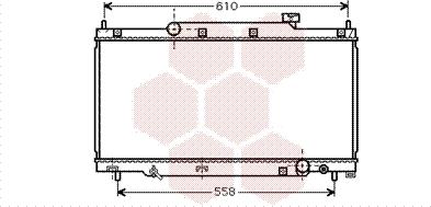 Van Wezel 25002164 - Радиатор, охлаждение двигателя autospares.lv