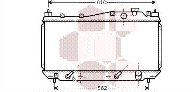 Van Wezel 25002114 - Радиатор, охлаждение двигателя autospares.lv