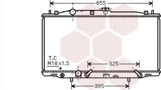 Van Wezel 25002183 - Радиатор, охлаждение двигателя autospares.lv