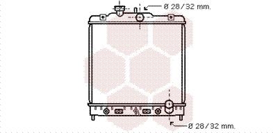 Van Wezel 25002123 - Радиатор, охлаждение двигателя autospares.lv