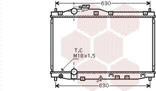 Van Wezel 25002171 - Радиатор, охлаждение двигателя autospares.lv