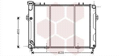 Van Wezel 21002008 - Радиатор, охлаждение двигателя autospares.lv