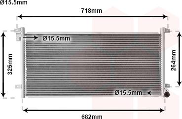 Van Wezel 28005044 - Конденсатор кондиционера autospares.lv