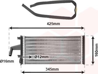 Van Wezel 28006019 - Теплообменник, отопление салона autospares.lv