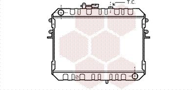 Van Wezel 27002046 - Радиатор, охлаждение двигателя autospares.lv