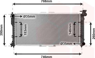 Van Wezel 27002027 - Радиатор, охлаждение двигателя autospares.lv