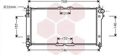 Van Wezel 27002074 - Радиатор, охлаждение двигателя autospares.lv