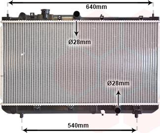 Van Wezel 27002153 - Радиатор, охлаждение двигателя autospares.lv