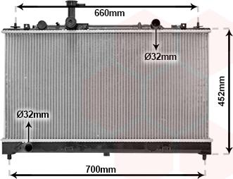 Van Wezel 27002164 - Радиатор, охлаждение двигателя autospares.lv