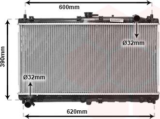 Van Wezel 27002138 - Радиатор, охлаждение двигателя autospares.lv