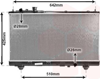 Van Wezel 27002173 - Радиатор, охлаждение двигателя autospares.lv